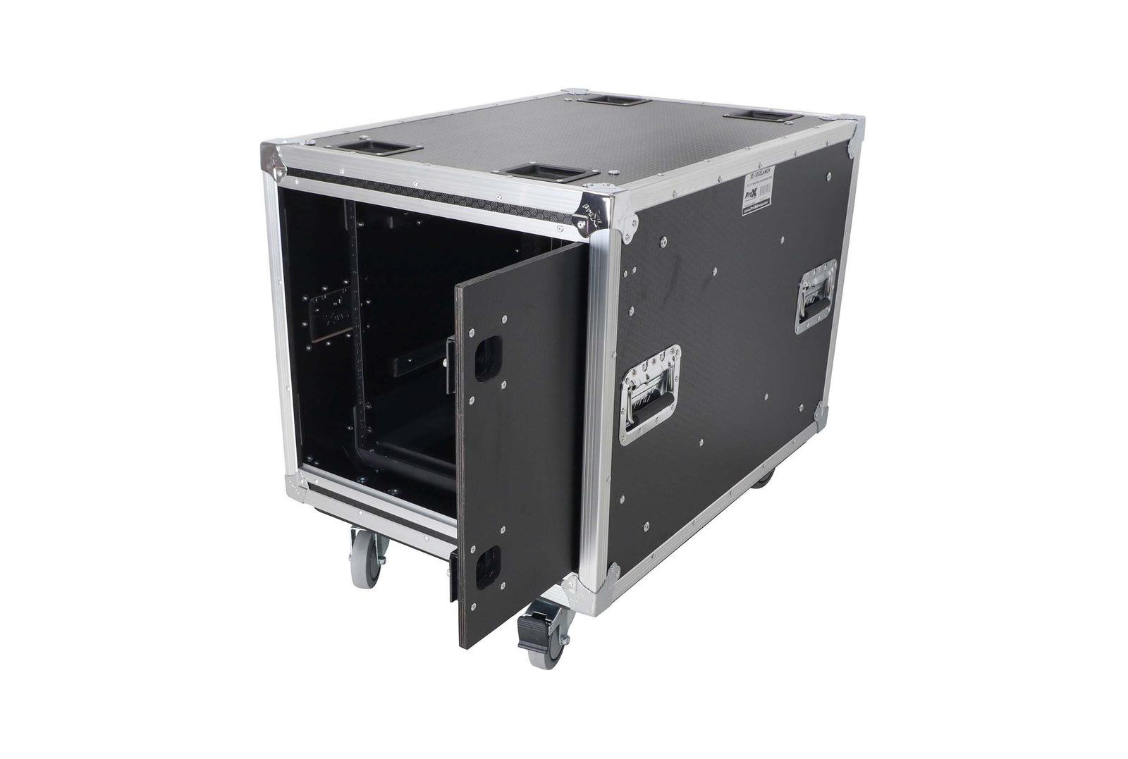 ProX XS-10USLAM24, 24-Inch Vertical Shock Mount Case with Sliding Doors and Caster Wheels - 10 Units by ProX Cases