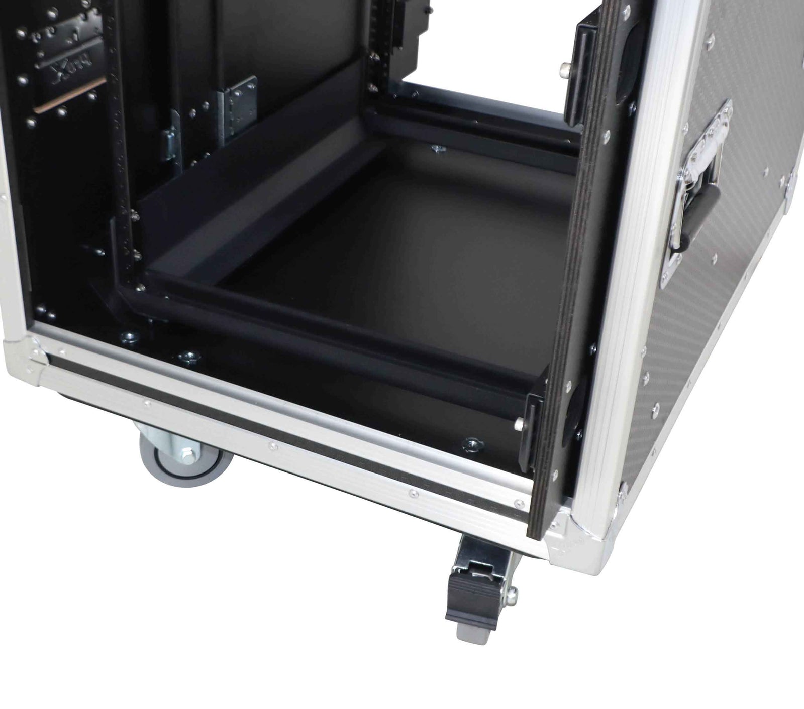 ProX XS-10USLAM24, 24-Inch Vertical Shock Mount Case with Sliding Doors and Caster Wheels - 10 Units by ProX Cases