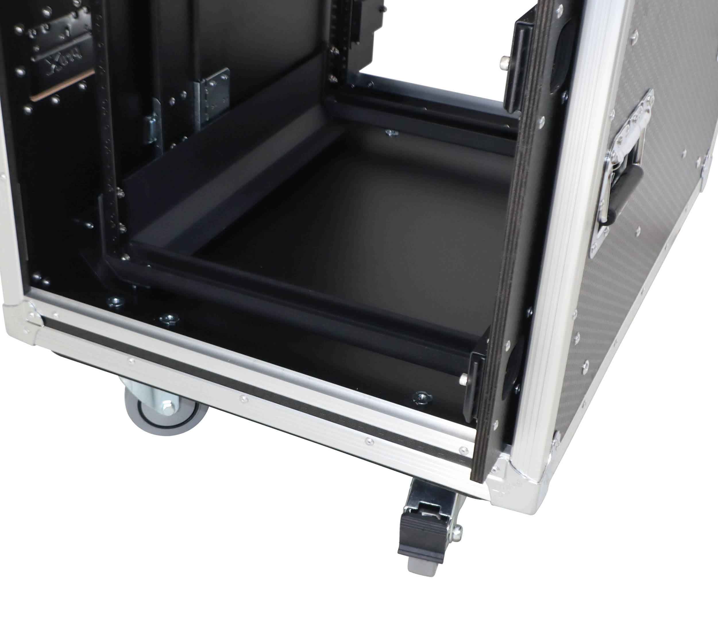 ProX XS-10USLAM24, 24-Inch Vertical Shock Mount Case with Sliding Doors and Caster Wheels - 10 Units by ProX Cases