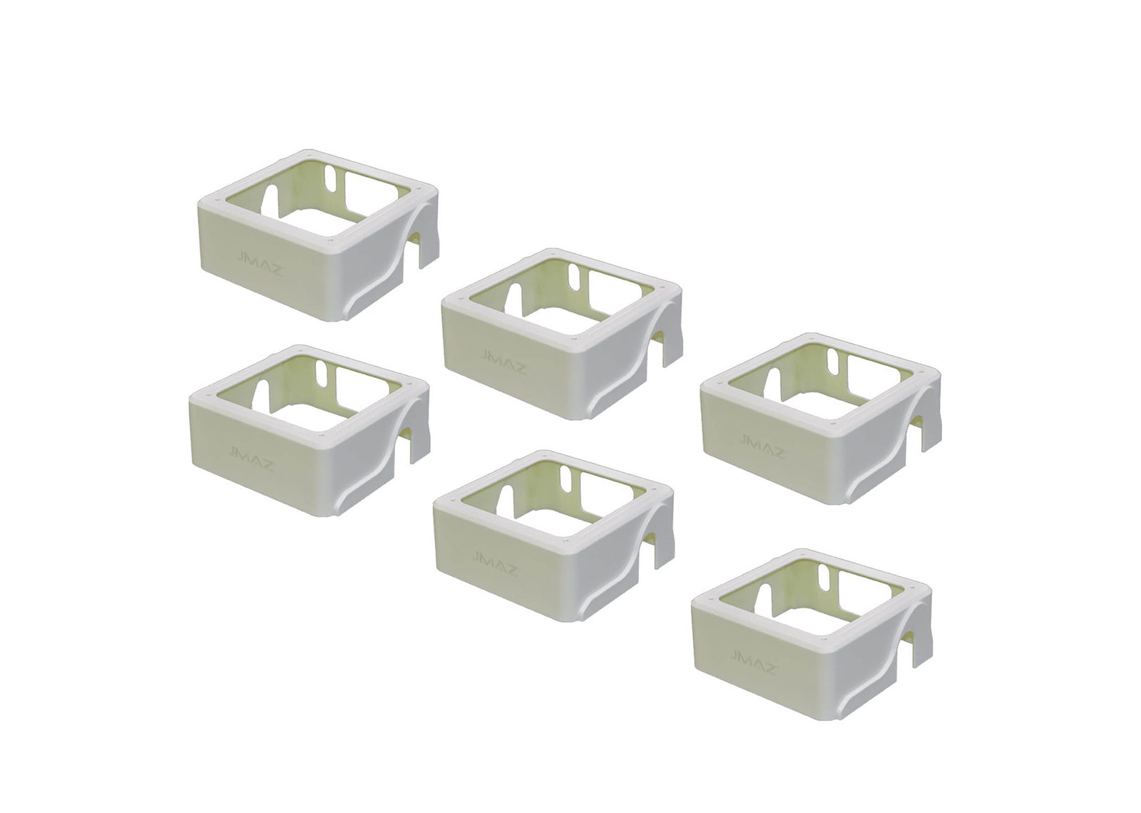 JMAZ MAD PAR White Plastic Covers - 6 Pack by JMAZ