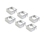 JMAZ MAD PAR Plastic Covers Chrome - 6 Pack by JMAZ