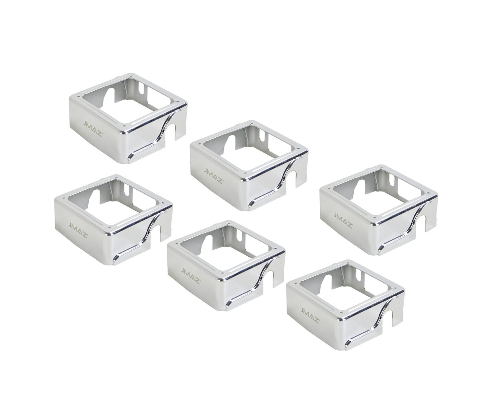 JMAZ MAD PAR Plastic Covers Chrome - 6 Pack by JMAZ