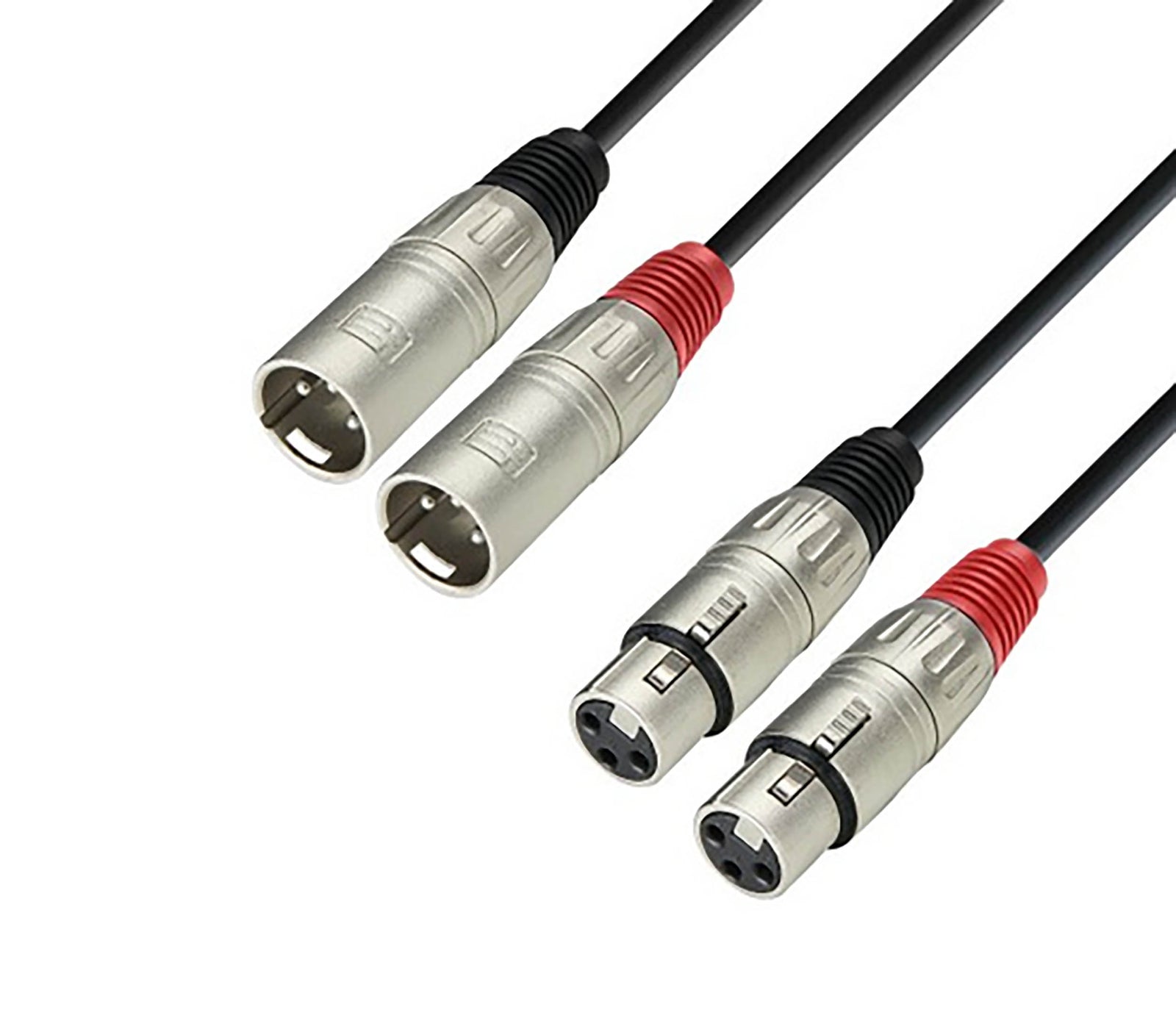 Adam Hall 3 STAR TMF 0600, 2 XLR Female to 2 XLR Male Twin Cable - 6 Meter by Adam Hall