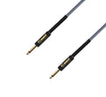 Adam Hall 4 STAR IPP 0600 BLU, Blue Nylon Jacket Instrument Cable with Jack TS Connectors - 6 Meters by Adam Hall