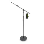 B-Stock: Gravity GMS2322B Microphone Stand with Round Base and 2-Point Adjustment Telescoping Boom by Gravity