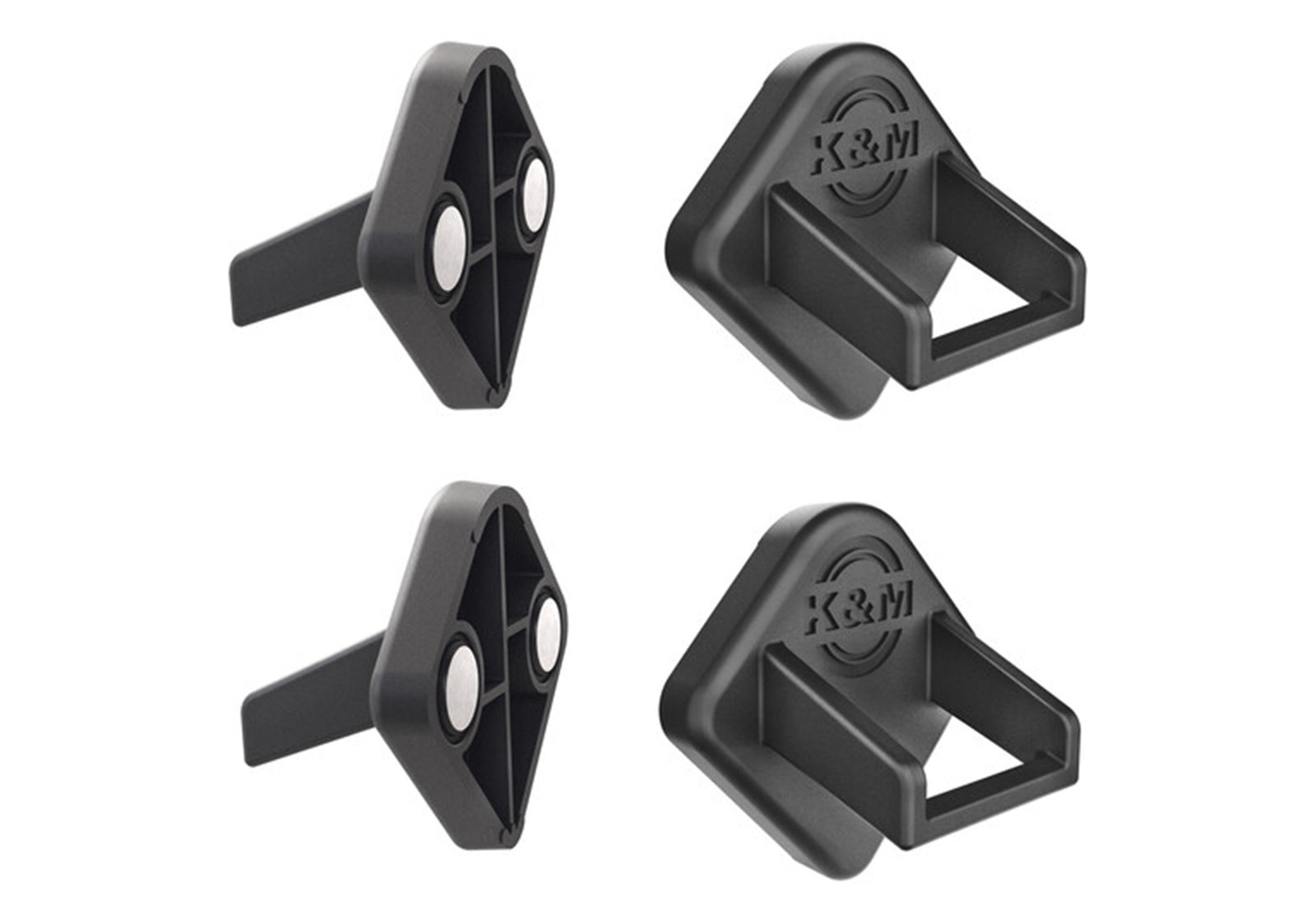 K&M 19708 Magnetic Holder for Tablet PC - Black by K&M
