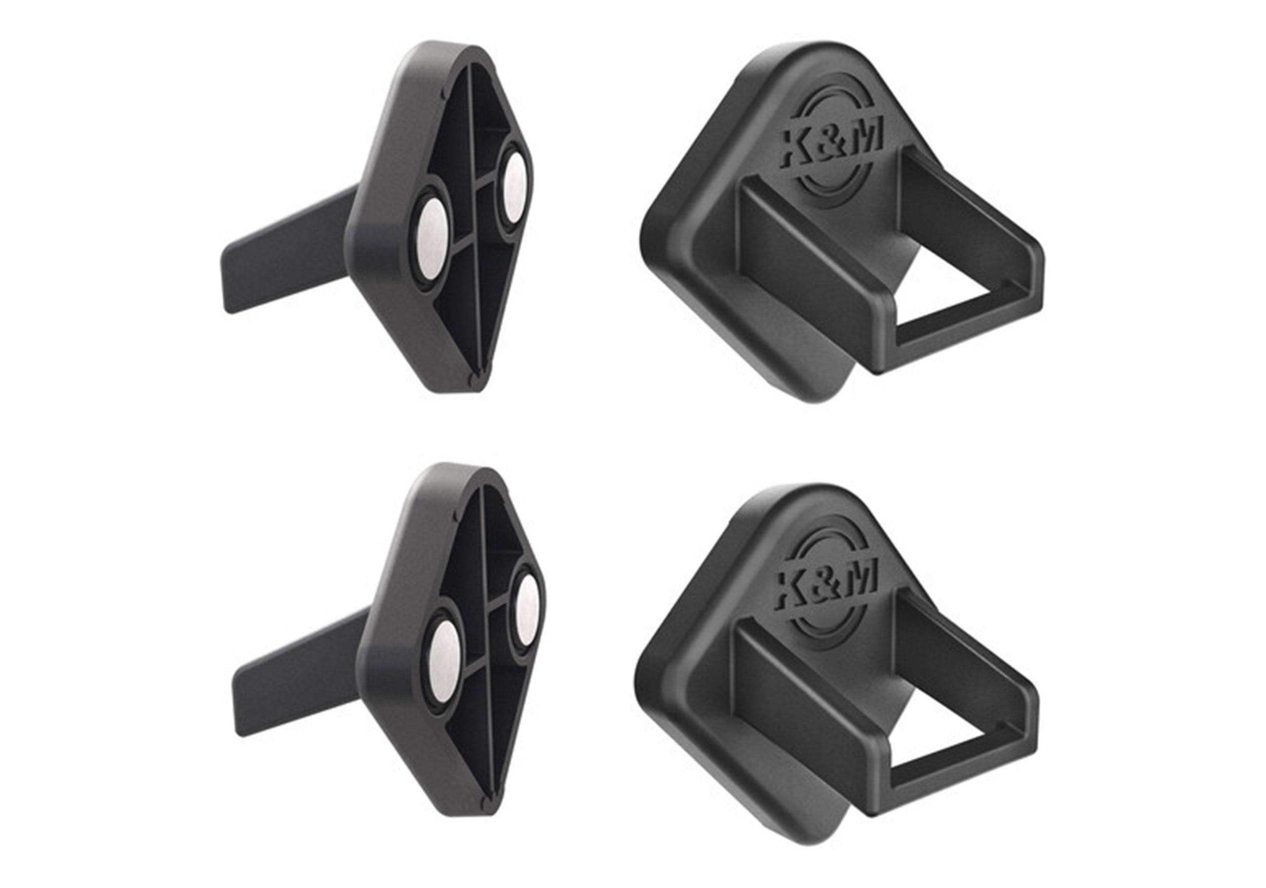 K&M 19708 Magnetic Holder for Tablet PC - Black by K&M