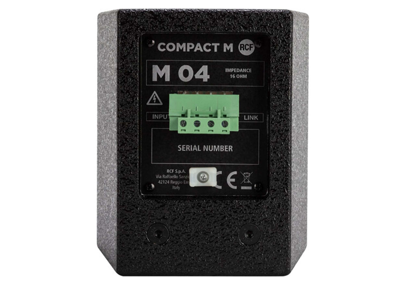 RCF COMPACT M 04 Two-Way Professional Speakers - Black by RCF