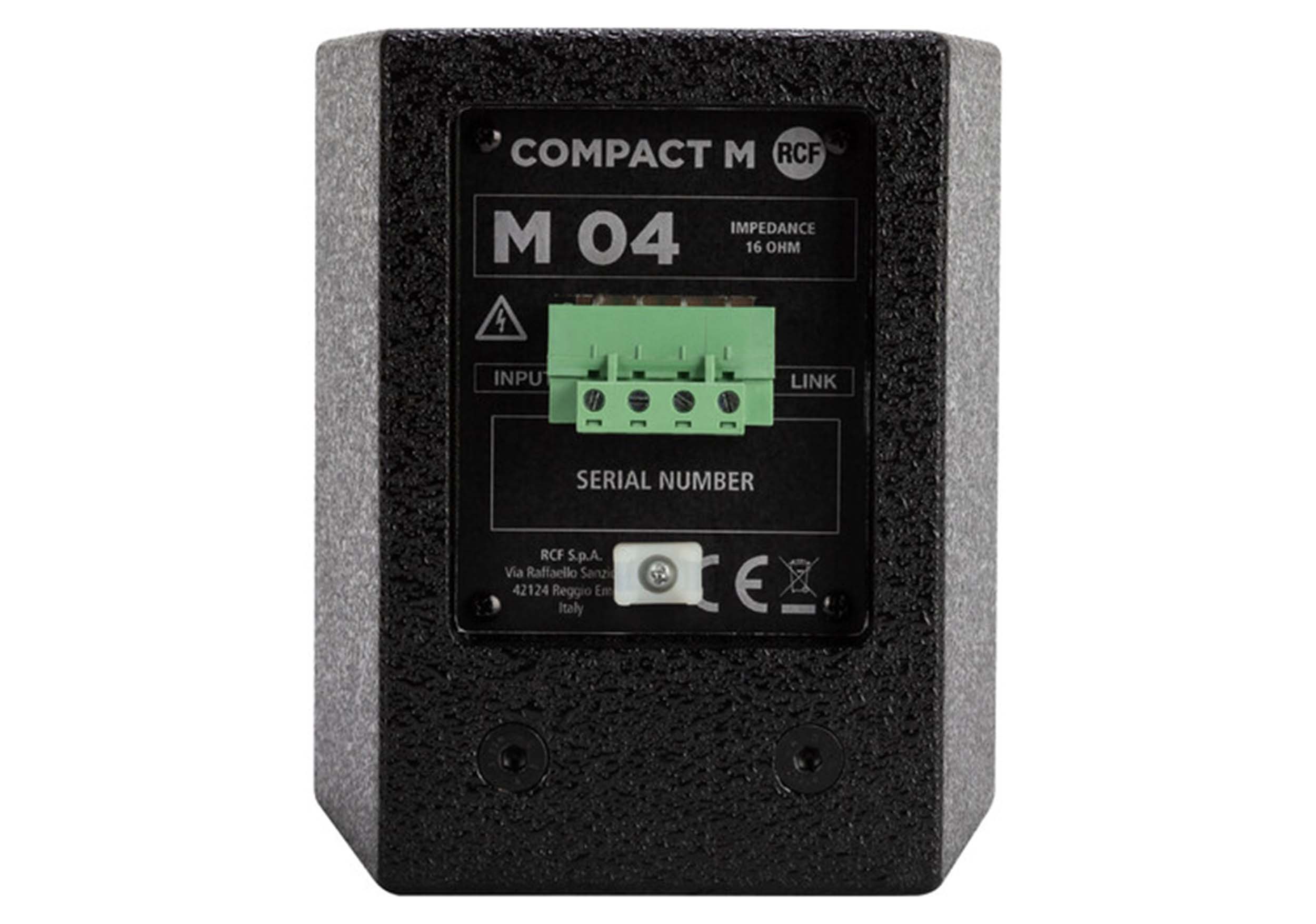 RCF COMPACT M 04 Two-Way Professional Speakers - Black by RCF