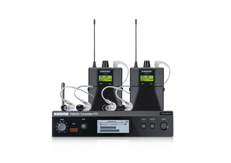 Shure P3TRA215TWP, PSM300 Twin Pack Pro Ideal Monitoring Solution by Shure