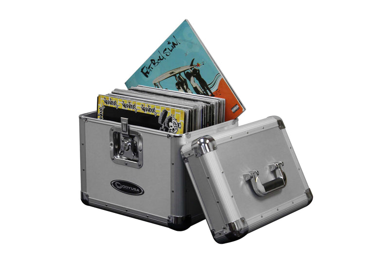 Odyssey KLP1SIL KROM Series Utility Case For  70 LPs and 12-Inch Vinyl Records - Silver by Odyssey