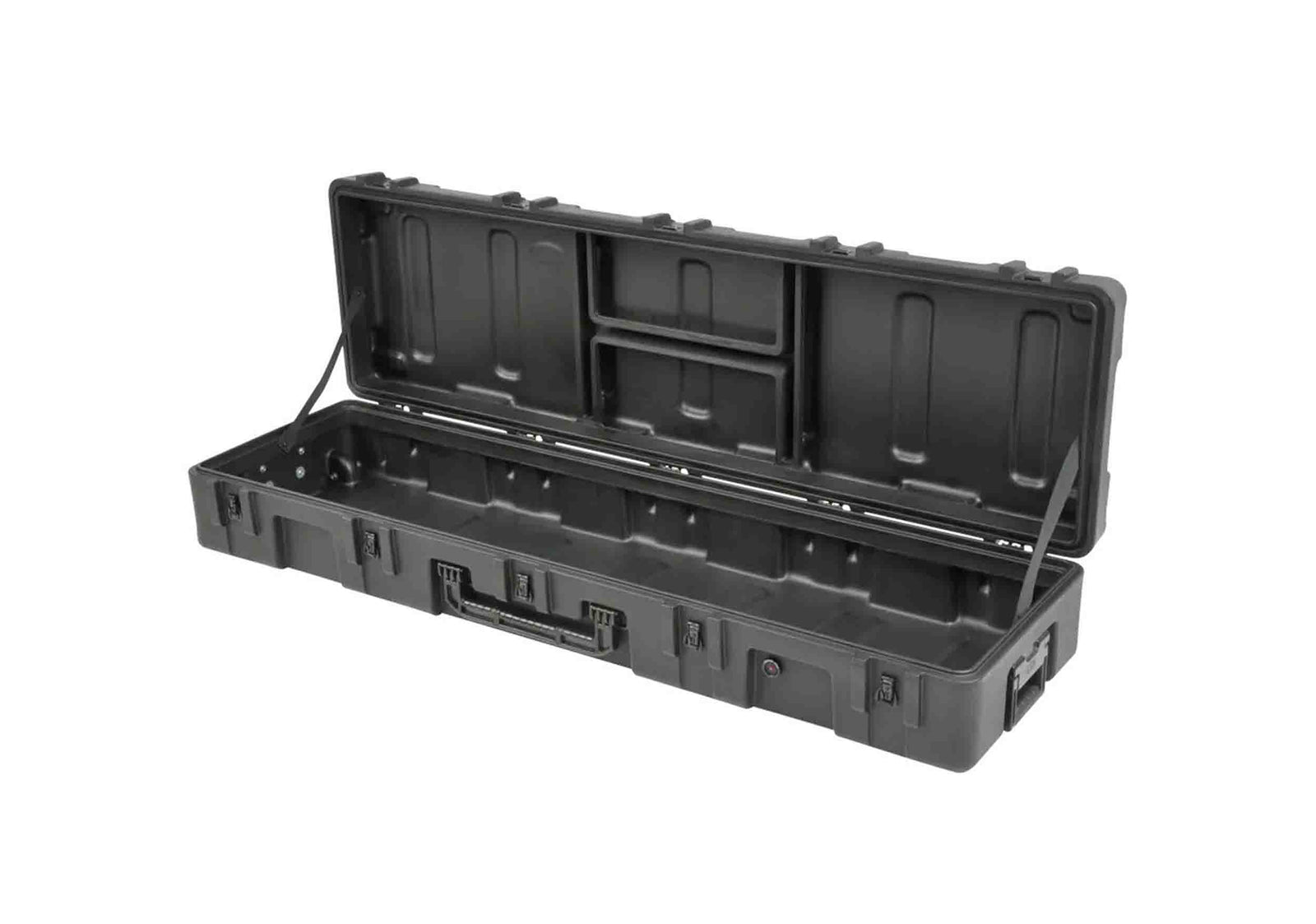 SKB Cases 3R6416-8B-EW rSeries Roto-Molded Empty Hard Case with Wheels - 64" X 16" X 8" by SKB Cases