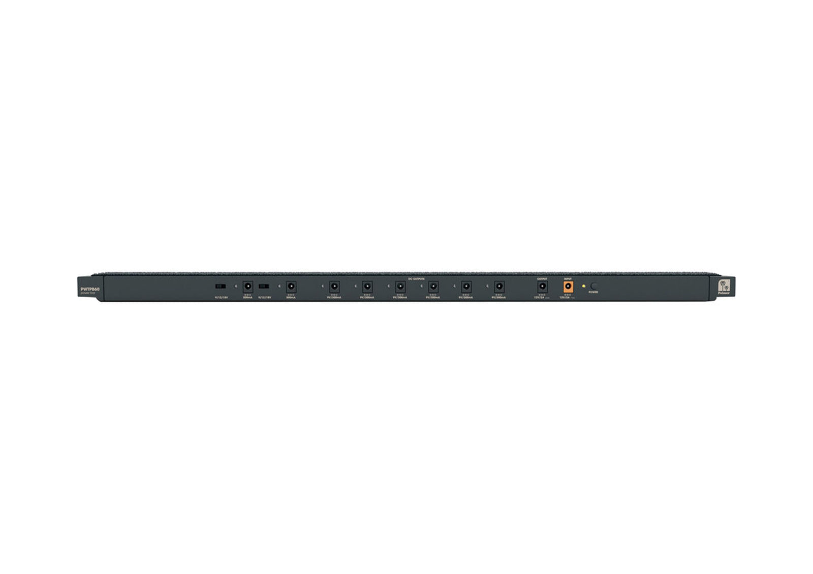 PLAMER PPEDALBAY60PB Pedal Board with Integrated Power Supply by Palmer