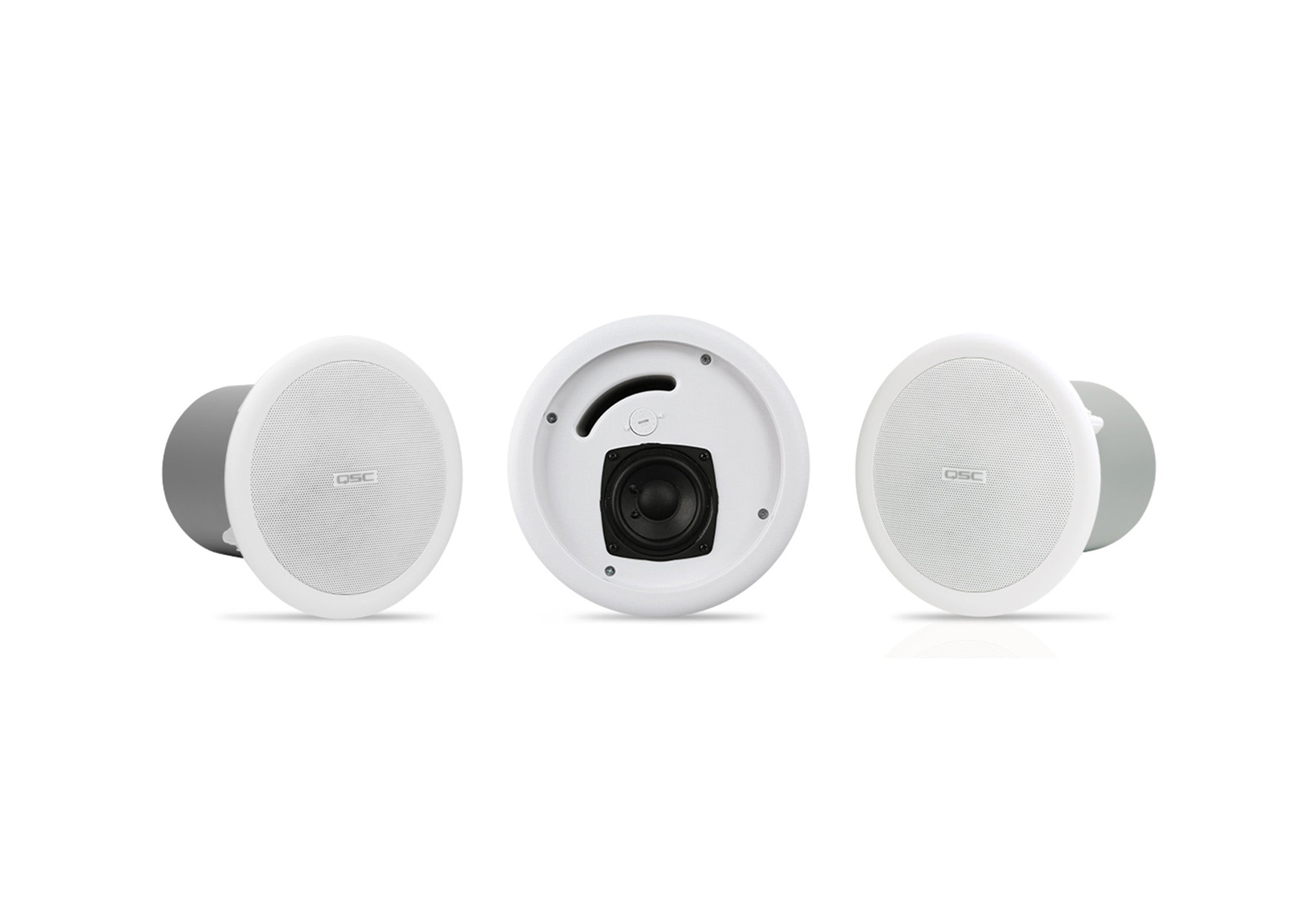 QSC AC-C2T, 25.7 Inches Full-Range Ceiling Speakers - Pair