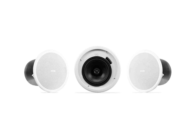 QSC AC-C8T Acoustic Coverage Series 8 Inch 2-Way 80W Ceiling Loudspeaker - Pair White by QSC