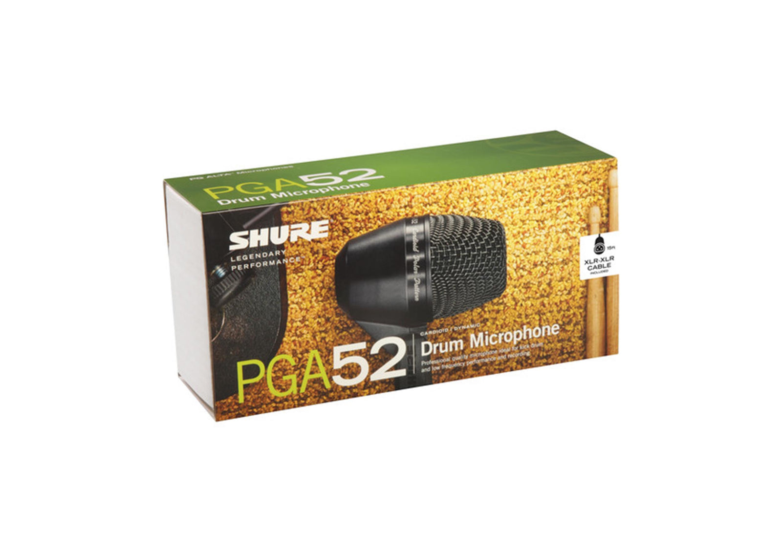 Shure PGA52 Cardioid Dynamic Kick Drum Microphone by Shure