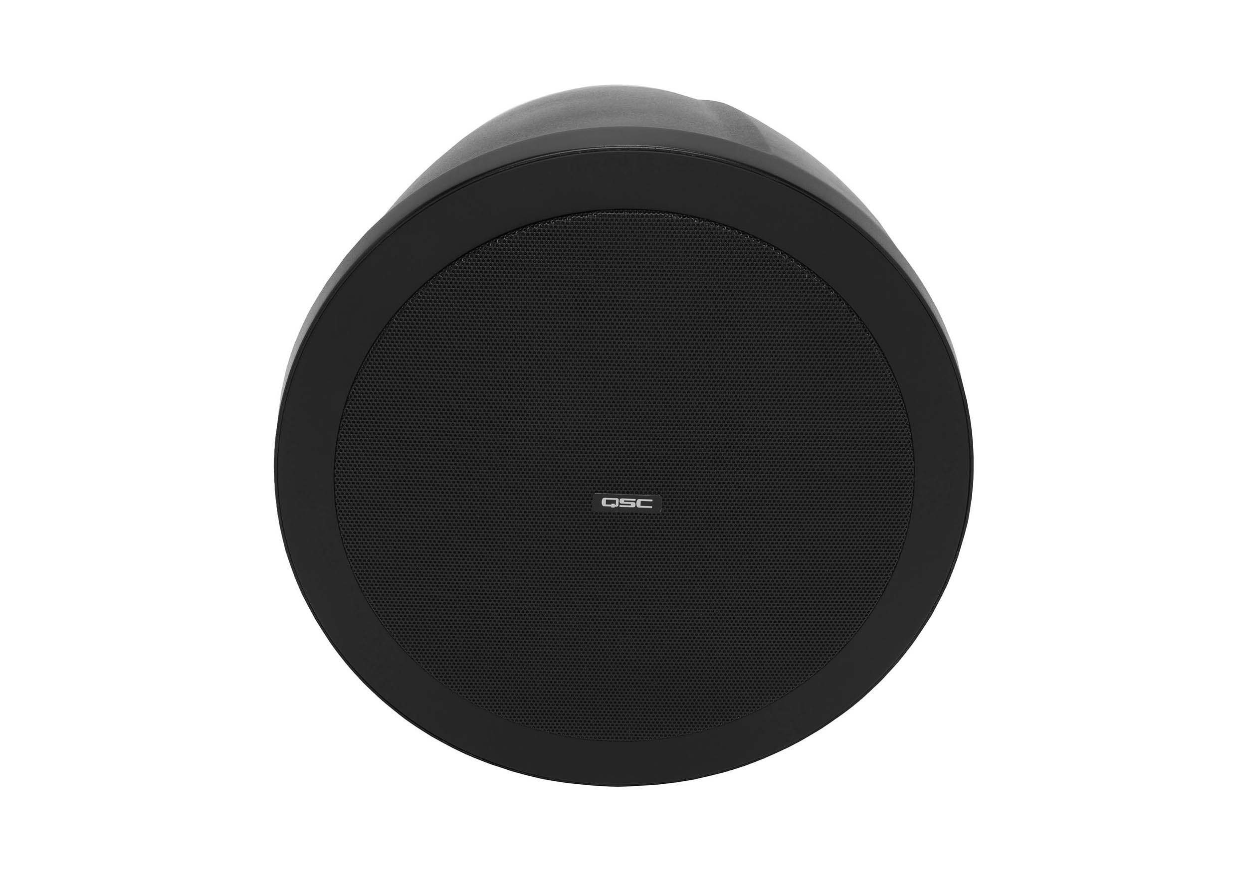 QSC AD-P4T-BK Acoustic Design Series 4.5 Inch 2-Way 30W Pendant-Mount Loudspeaker - Black by QSC