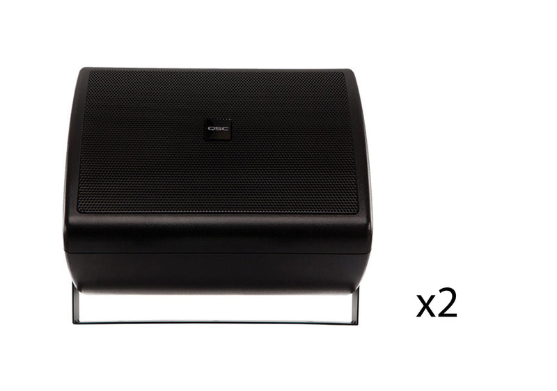 QSC AC-S4T-BK Acoustic Coverage Series 4" 2-Way 16W Loudspeaker - Pair Black by QSC