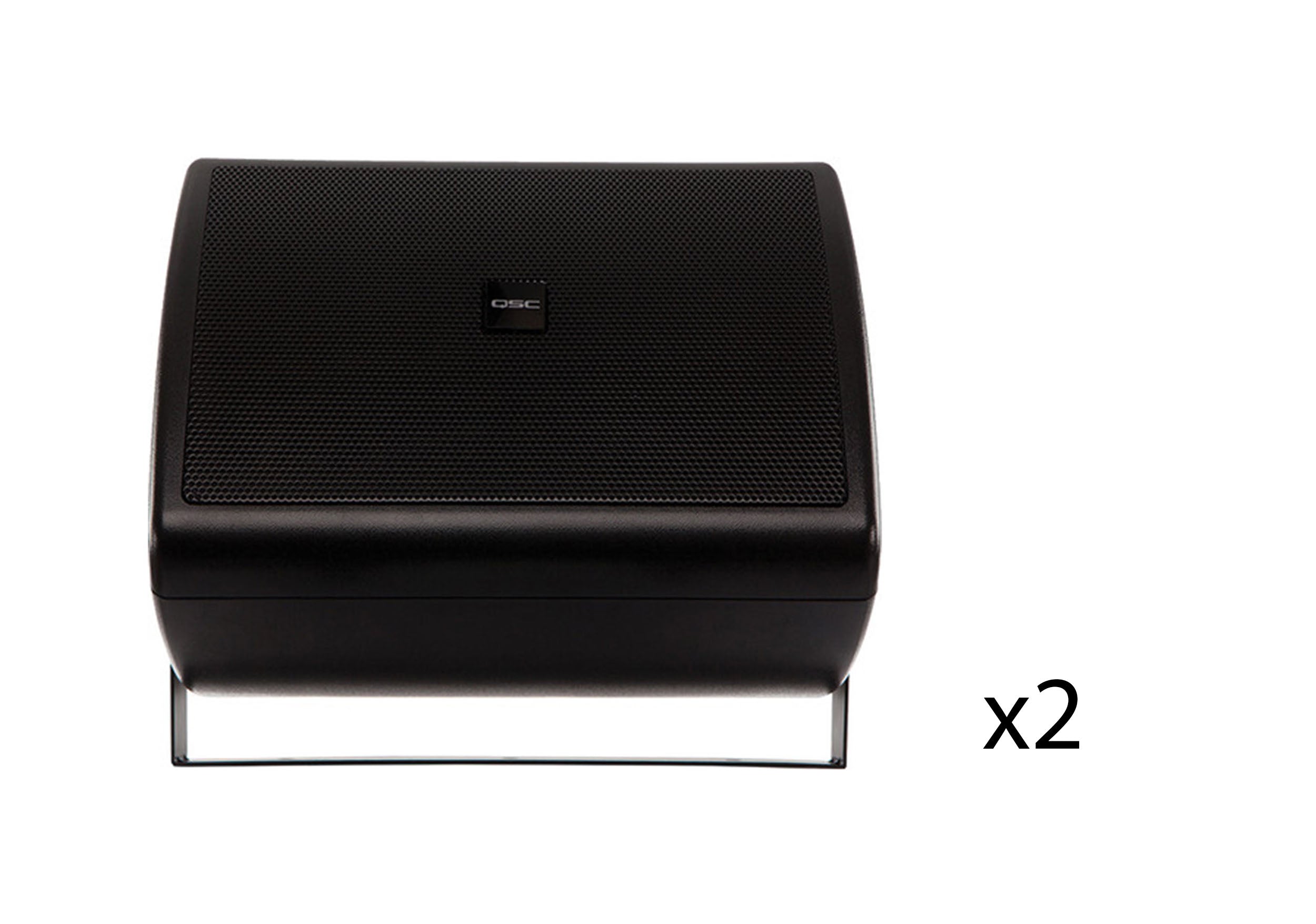 QSC AC-S4T-BK Acoustic Coverage Series 4" 2-Way 16W Loudspeaker - Pair Black by QSC