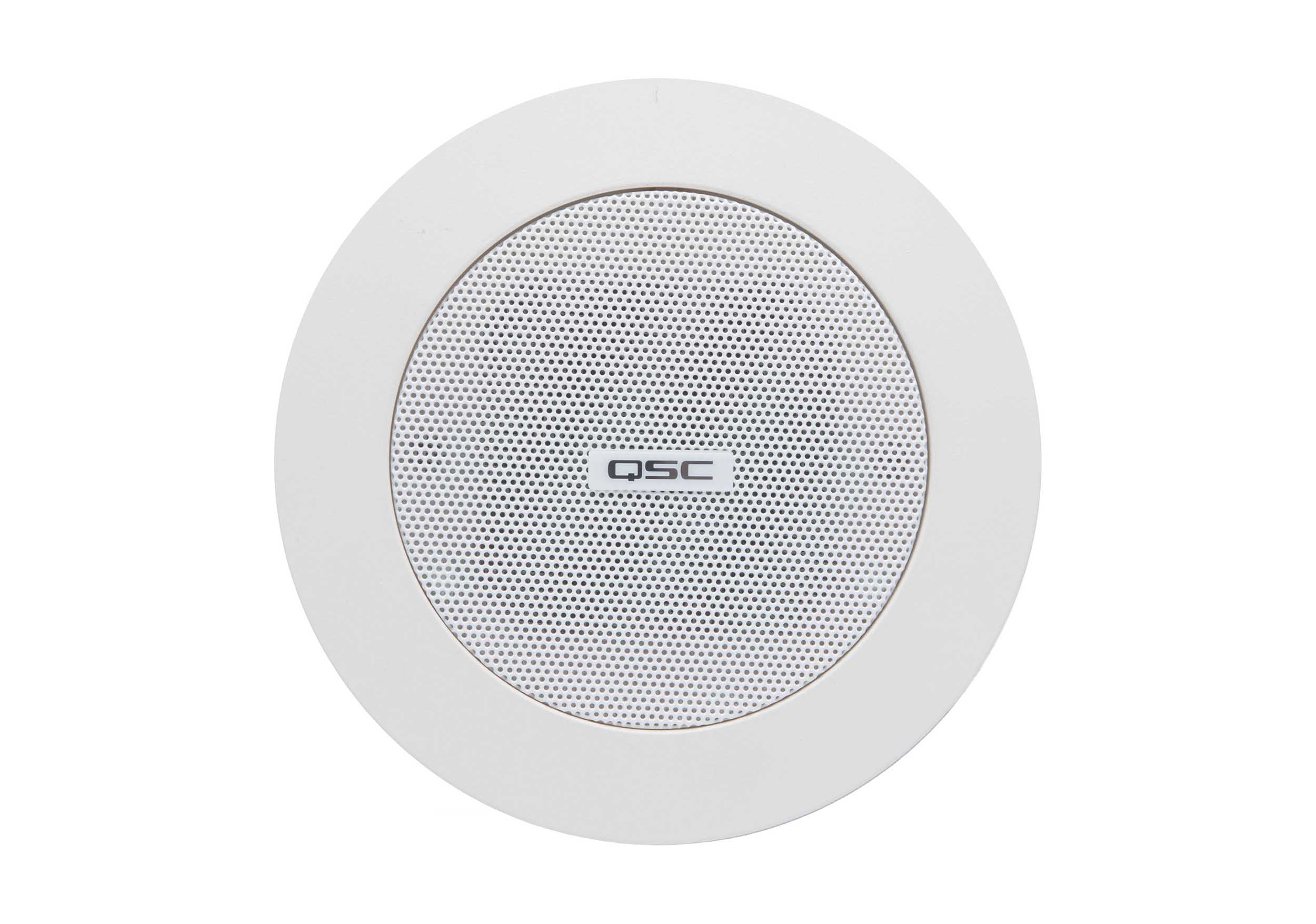 QSC AD-C.SAT-WH 2.75-Inch Small Format Ceiling Satellite Loudspeaker - Pair White by QSC