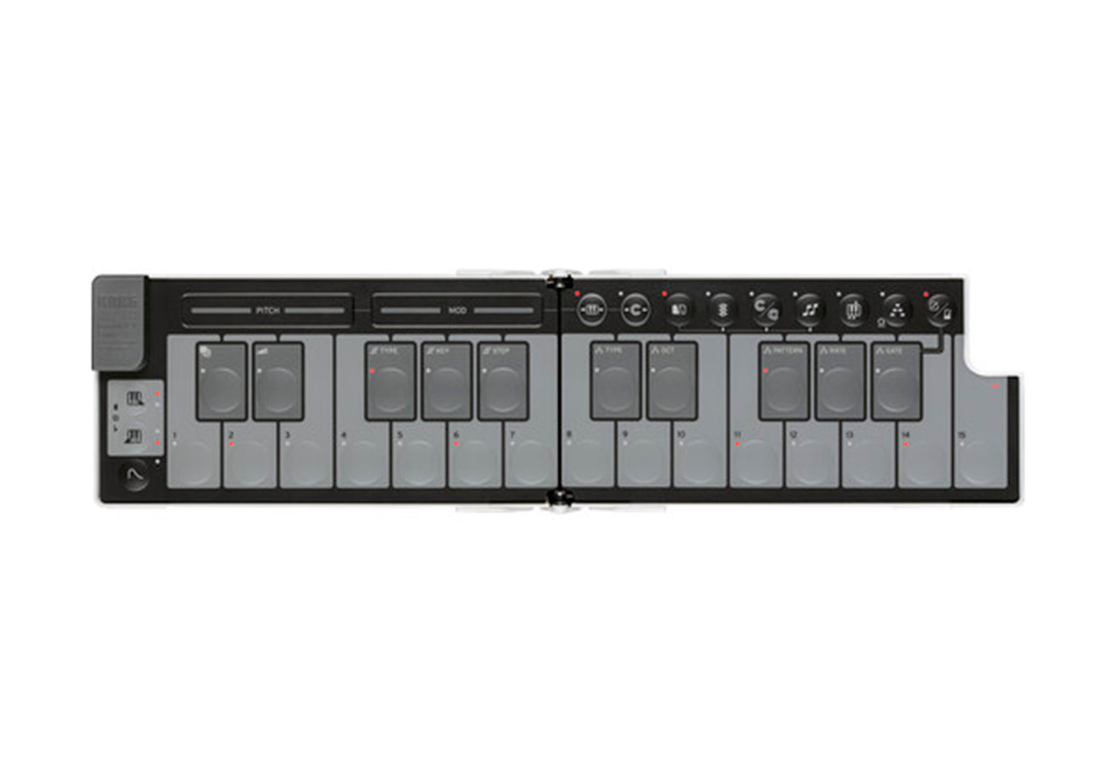 Korg nanoKEY Fold Slimline Foldable MIDI Keyboard Controller by Korg