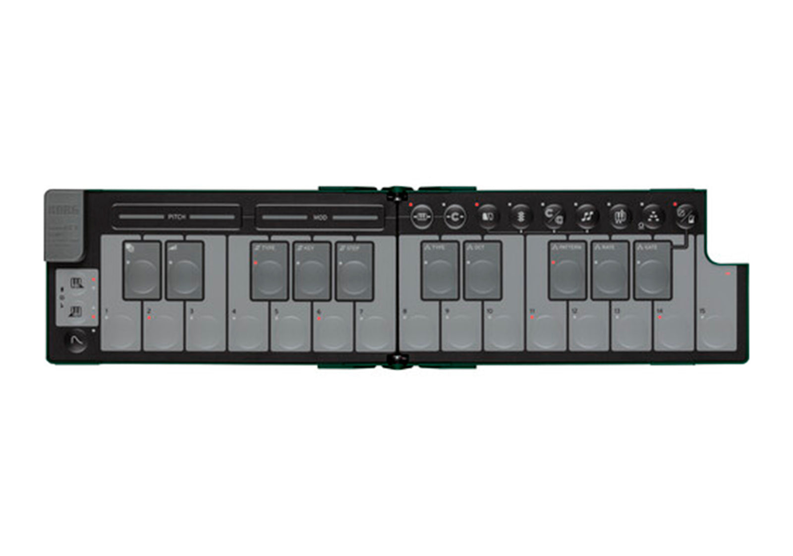 Korg nanoKEY Fold Slimline Foldable MIDI Keyboard Controller by Korg