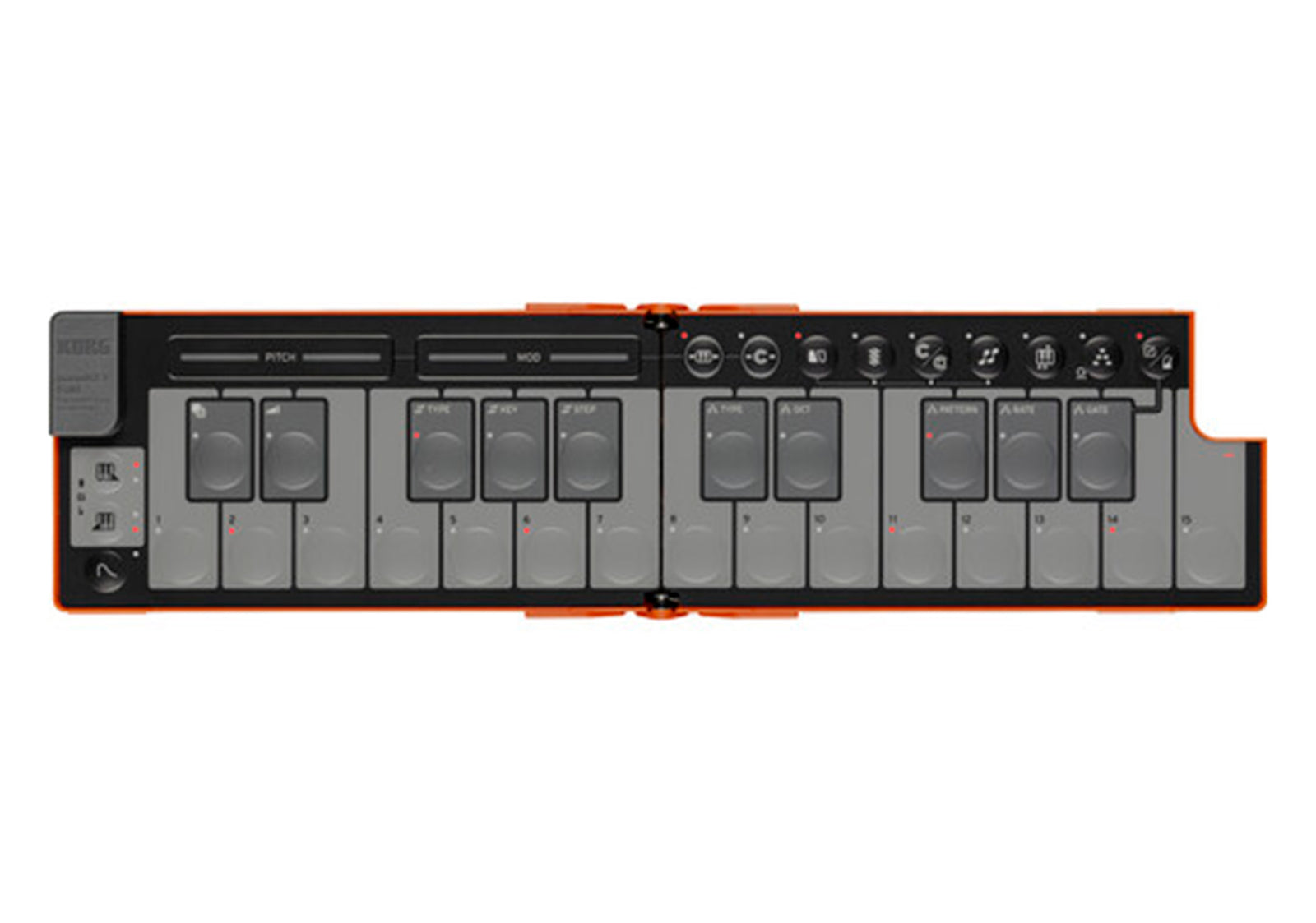 Korg nanoKEY Fold Slimline Foldable MIDI Keyboard Controller by Korg