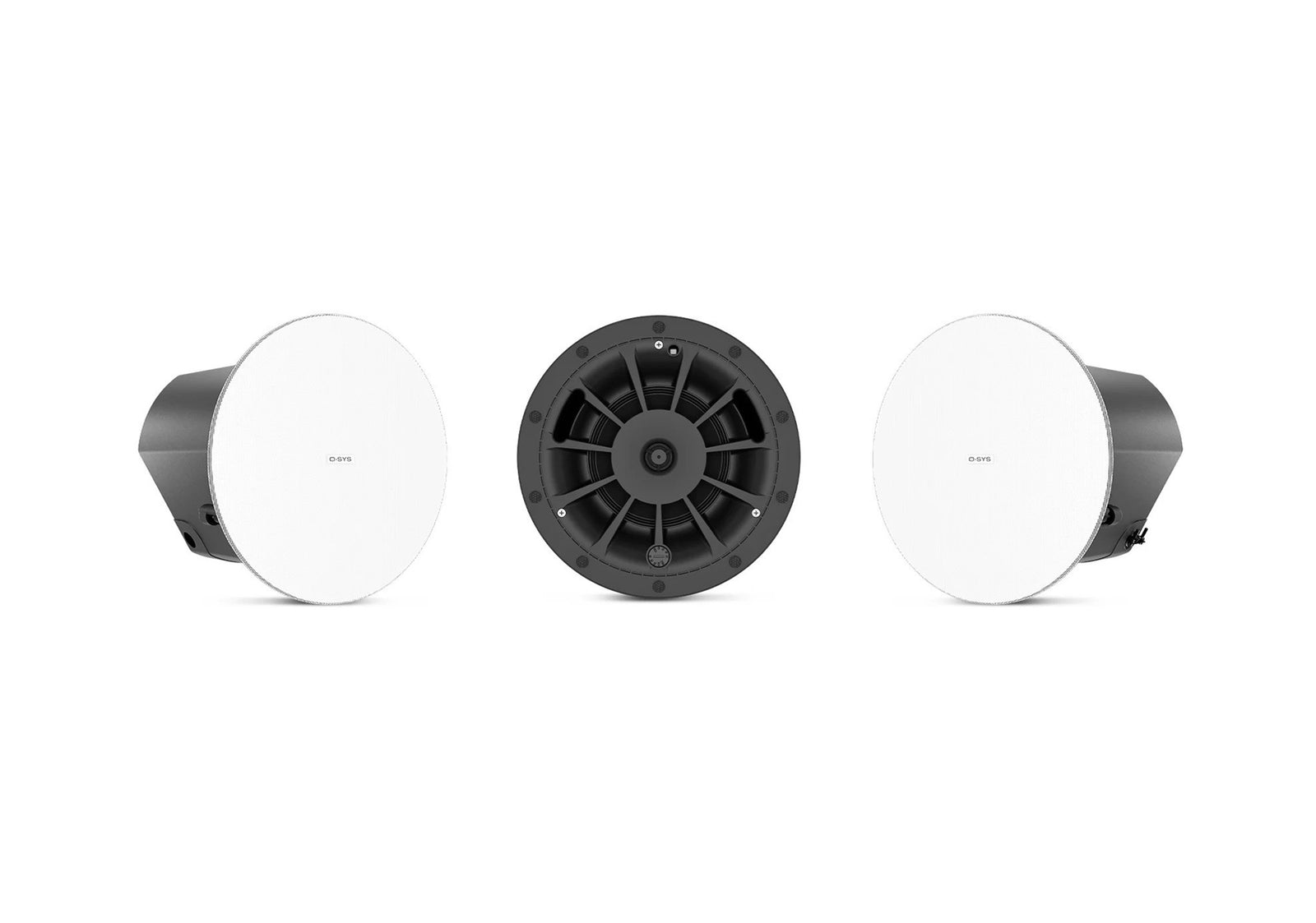 QSC AD-C6T-ZB-WH, Acoustic Design 6.5" 2-Way Zero-Bezel Ceiling Loudspeaker - Pair White by QSC