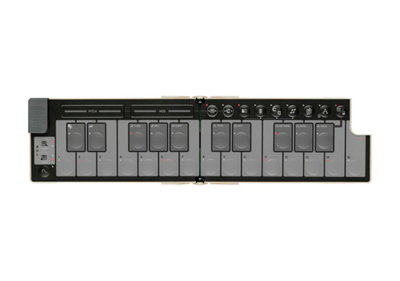 Korg nanoKEY Fold Slimline Foldable MIDI Keyboard Controller by Korg