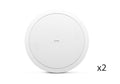 QSC AD-C6T-HC, 6.5 Inch 2-Way High Ceiling and Blind Mount 75 Deg Ceiling Speakers - 70/100V - Pair White by QSC