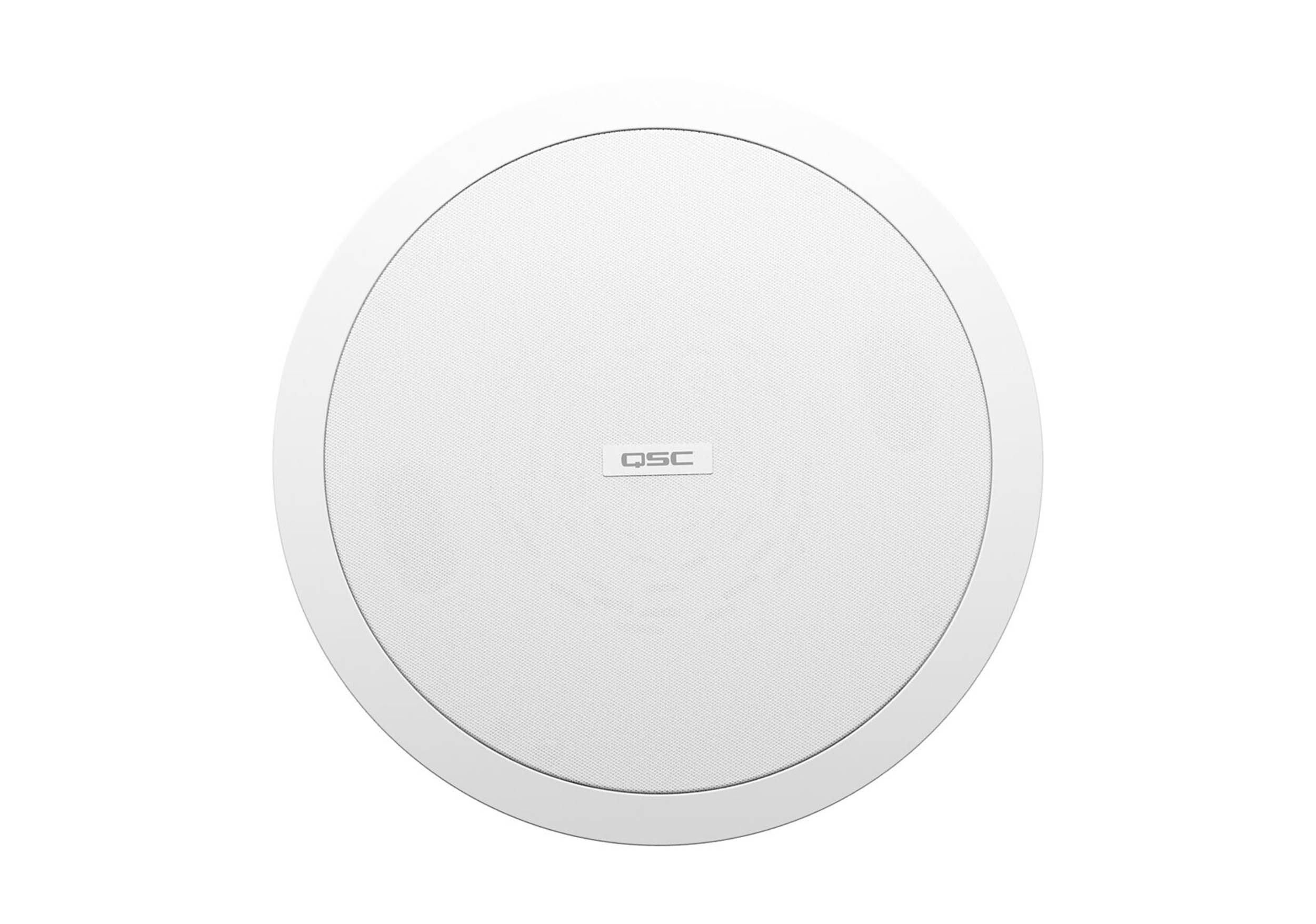 QSC AD-C6T-HP, 6.5 Inch 2-Way High Power and Blind Mount 120 Deg Ceiling Speakers - 70/100V - Pair White by QSC