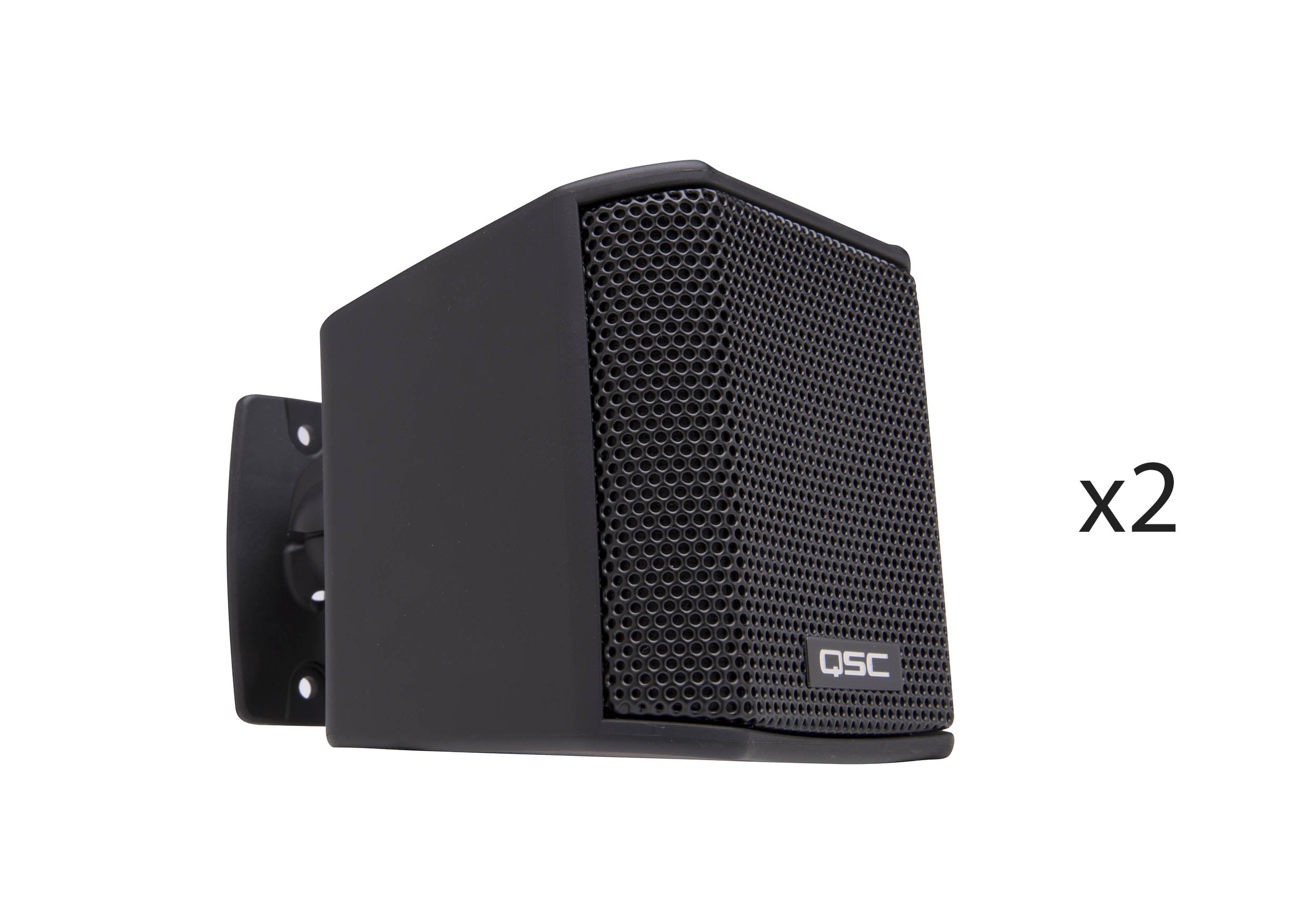 QSC AD-S.SAT-BK, 2.75-Inch Acoustic Design AD-S.SAT Satellite Surface Loudspeaker - Pair Black by QSC