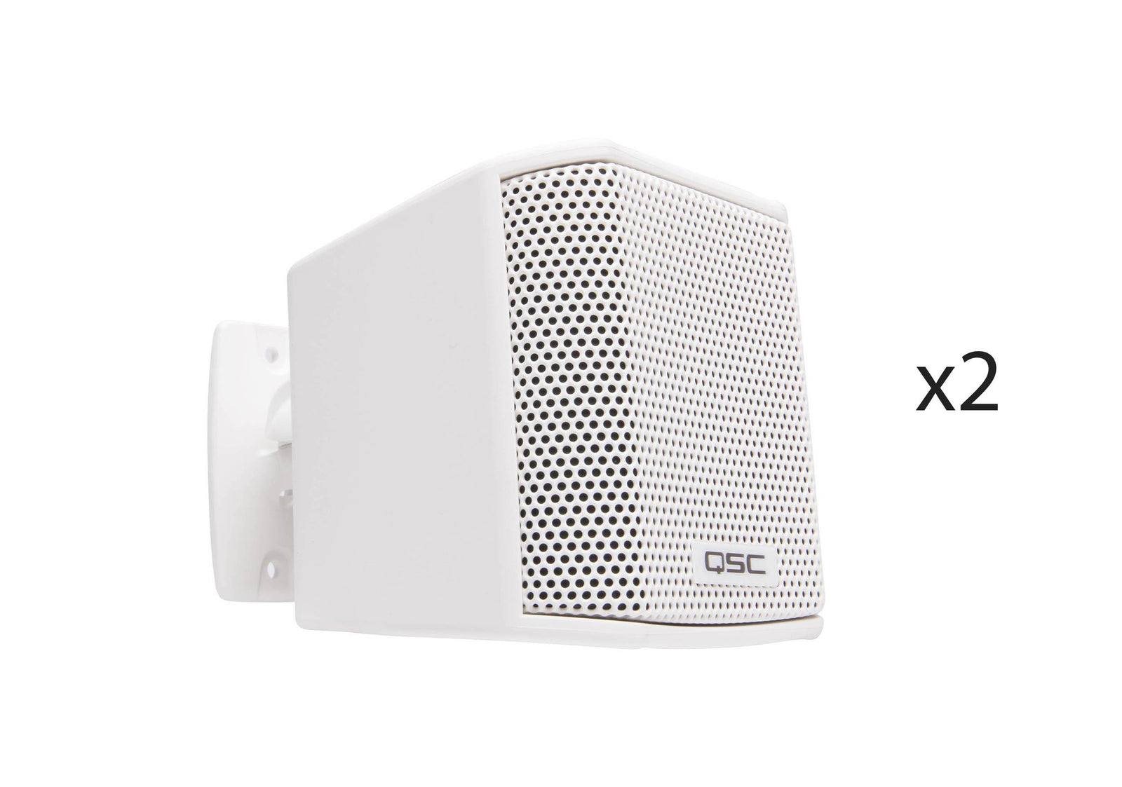 QSC AD-S.SAT-WH Acoustic Design AD-S.SAT Satellite Surface Loudspeaker - Pair White by QSC