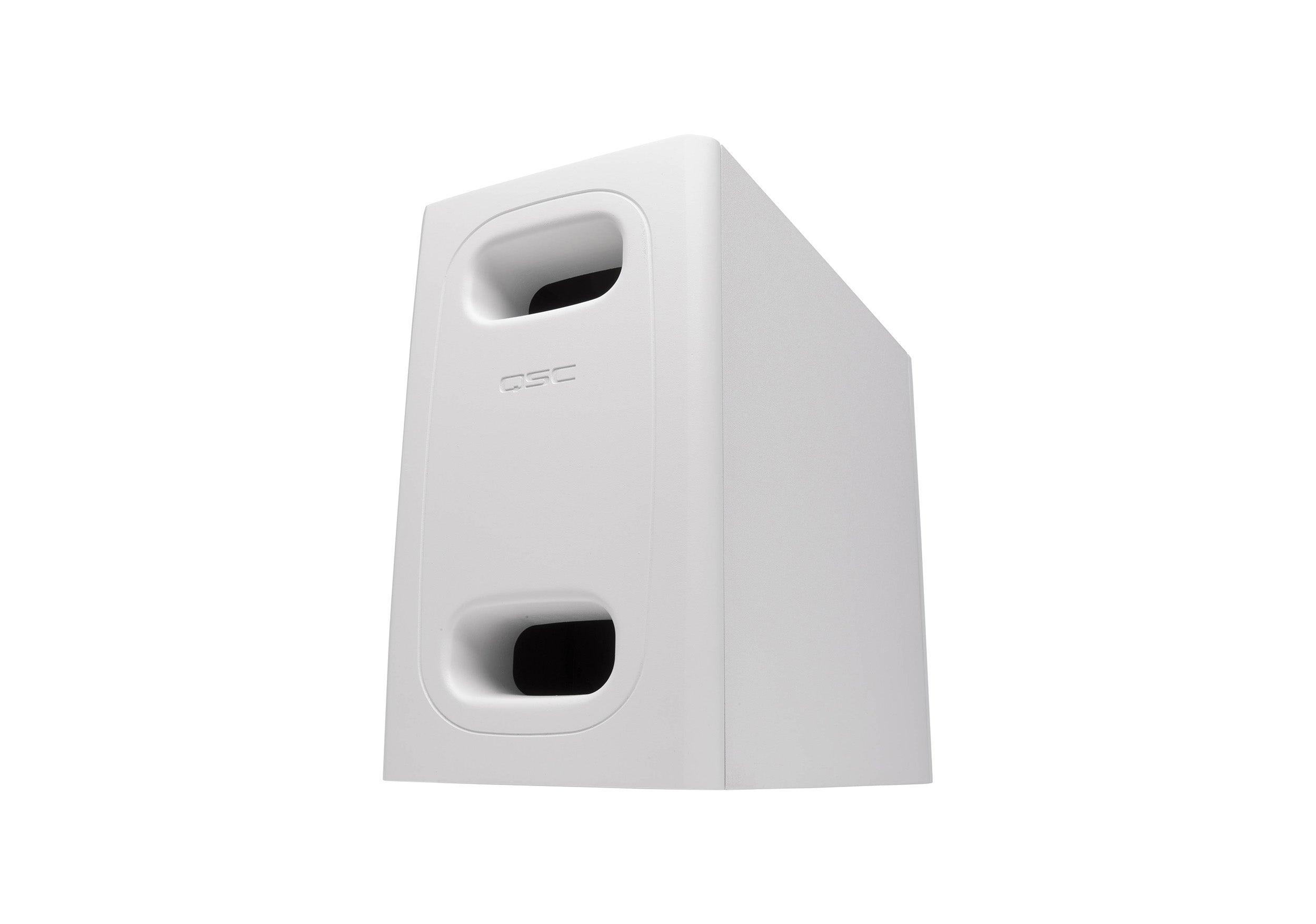 QSC AD-S.SUB-WH 6.5-Inch Dual Voice Coil, Small Format Surface Subwoofer - White by QSC