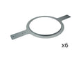 QSC AC-MR8 Flanged Mud Ring Pre-Installation Brackets - Pair