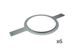 QSC AC-MR8 Flanged Mud Ring Pre-Installation Brackets for AC-C8T Loudspeaker - Pair by QSC