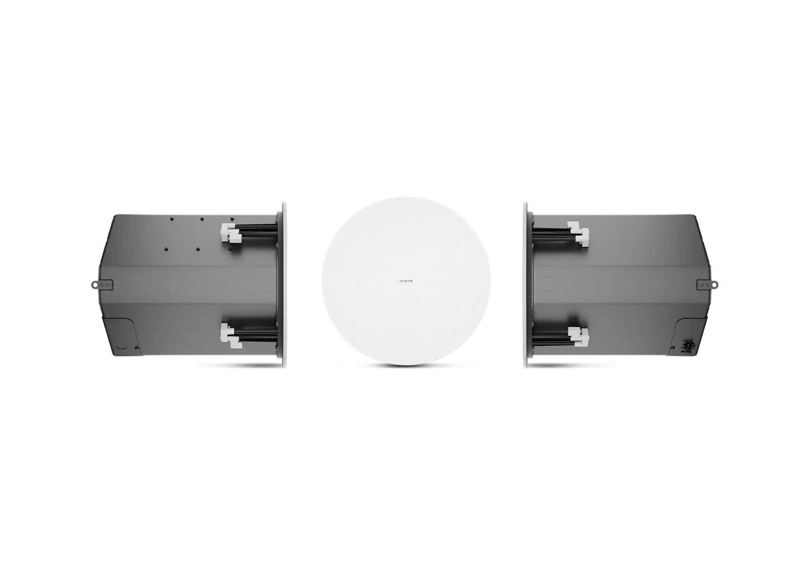 QSC AD-C10T-HPZB-WH, 10" Two-Way High-Power Ceiling Speaker, Blind Mount - Pair White by QSC