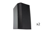 QSC AD-S4T-BK, Two-Way 4-Inch Surface Mount Loudspeaker - Pair Black by QSC