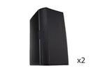 QSC AD-S5T-BK Acoustic Design Series 5.25" 2-Way 100W Surface-Mount - Pair by QSC