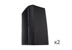 QSC AD-S6-BK 6.5" Two-Way Surface Mount IP54 Passive Speakers - Pair by QSC