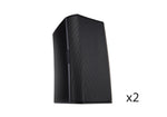 QSC AD-S6T-BK Acoustic Design Series 6.5" 2-Way 150W Surface-Mount Loudspeaker - Pair Black by QSC
