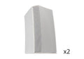 QSC AD-S6T-WH Acoustic Design Series 6.5-Inch 2-Way 150W Surface-Mount Loudspeaker - Pair White by QSC