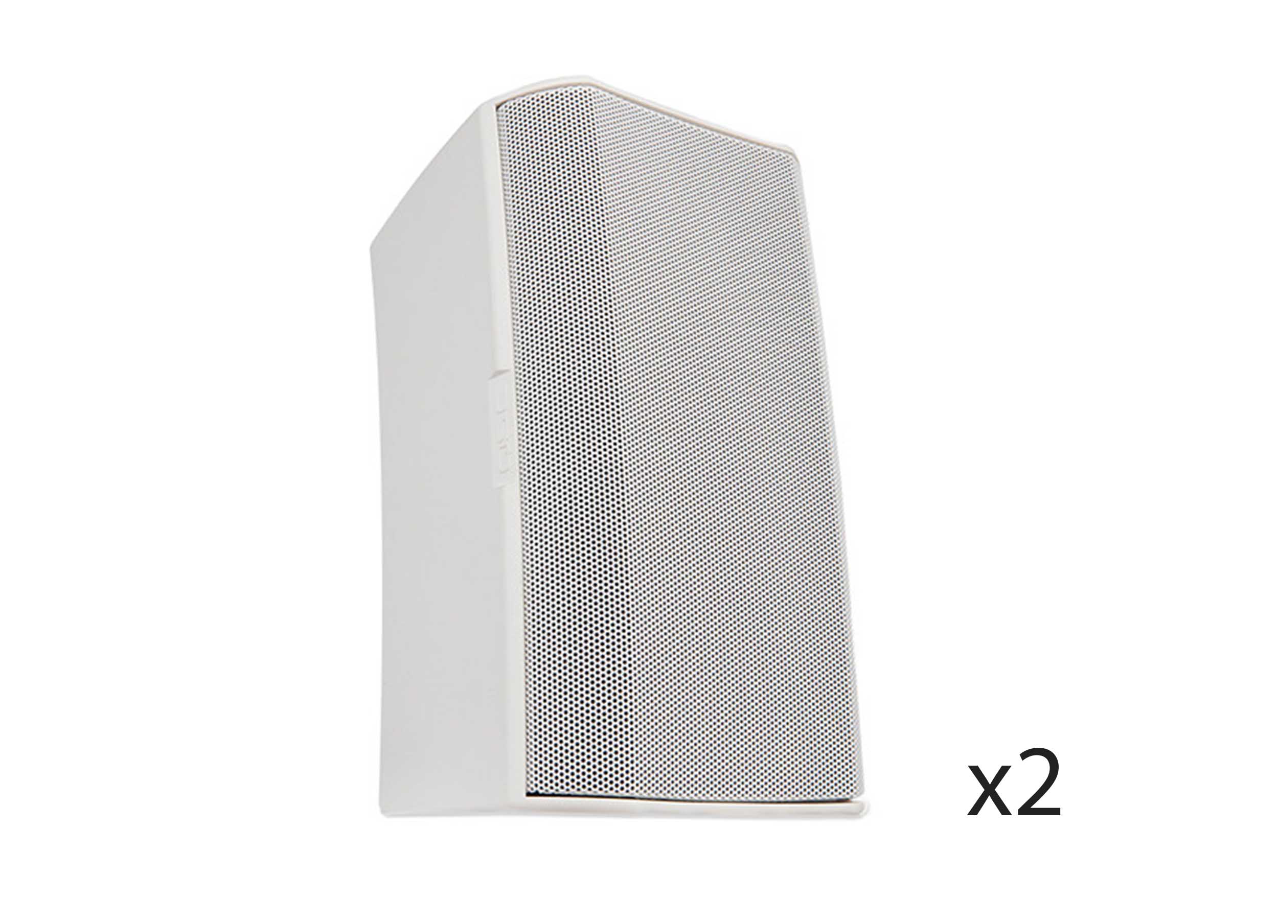 QSC AD-S6T-WH Acoustic Design Series 6.5-Inch 2-Way 150W Surface-Mount Loudspeaker - Pair White by QSC