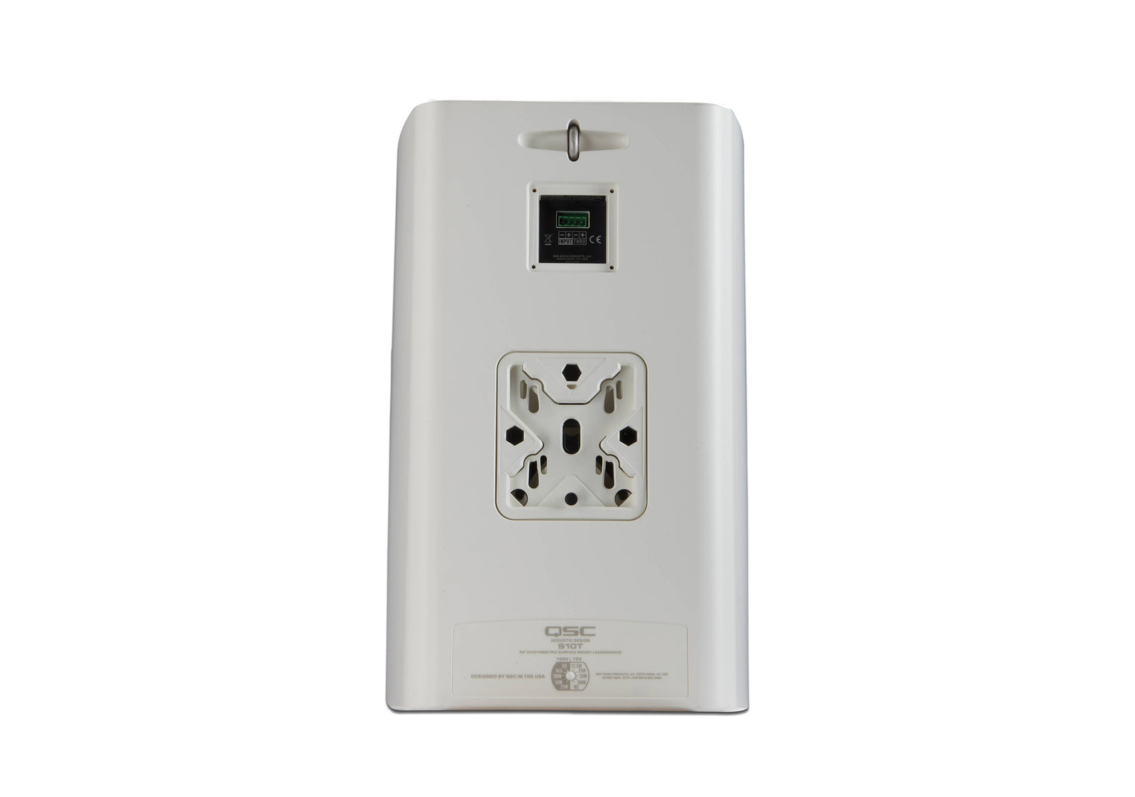 QSC AD-S10T-WH Acoustic Design Series 10-Inch 2-Way 250W Surface-Mount Loudspeaker - White by QSC