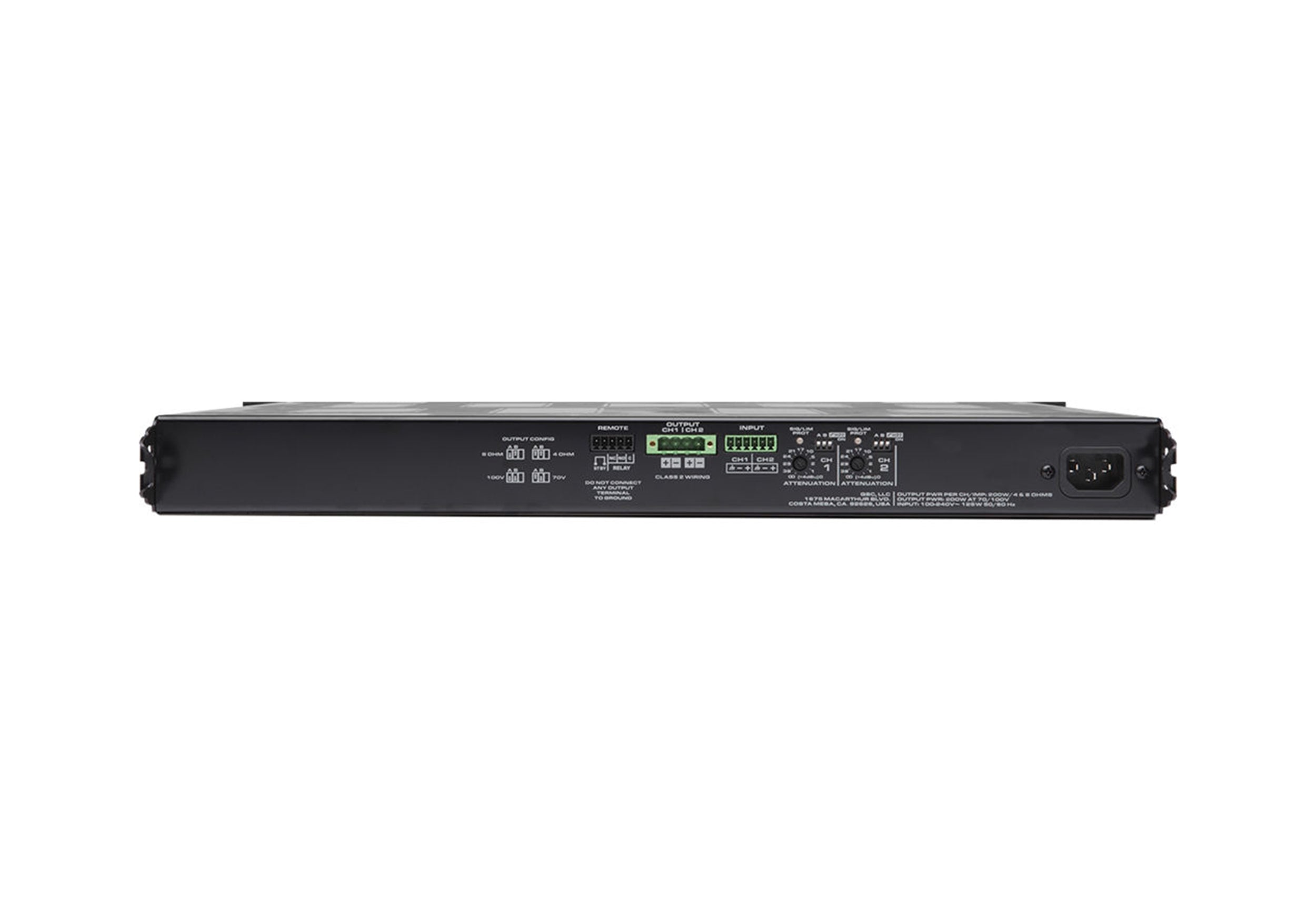 QSC MP-A20V, Multi-Channel Amplifier 2-Channel by QSC