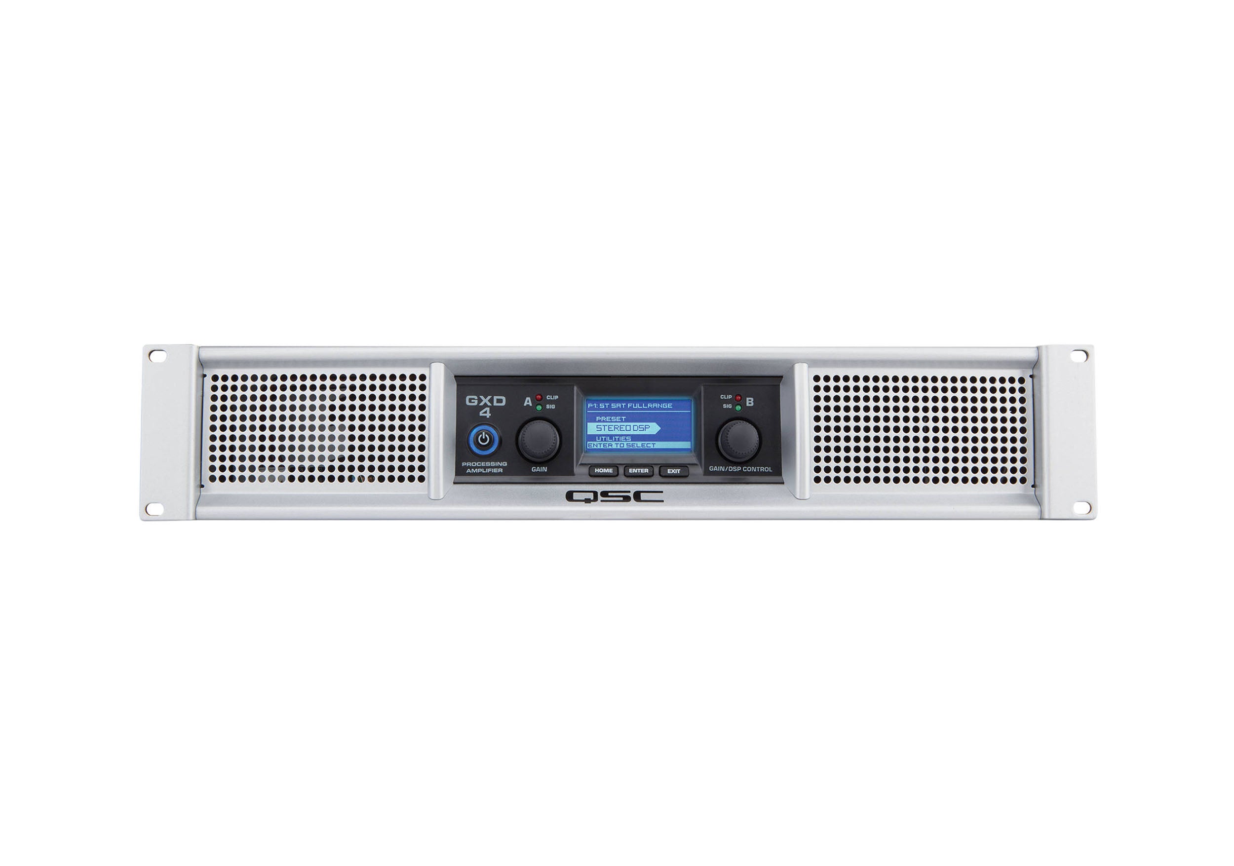 QSC GXD4 Professional 1600W Power Amplifier with DSP by QSC