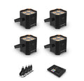 Chauvet DJ Quad Color LED Par DJ Lighting Package with USB Transceiver and Wireless Lighting Controller by Chauvet DJ