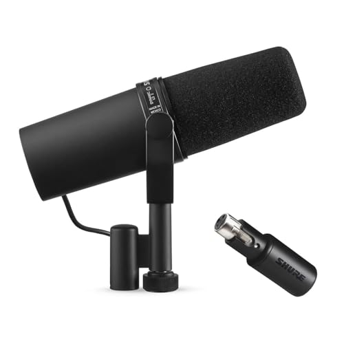 Shure SM7B + Shure MVX2U Bundle, Studio Vocal Recording Microphone with XLR to USB Connectivity by Shure