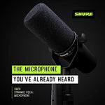 Shure SM7B + Shure MVX2U Bundle, Studio Vocal Recording Microphone with XLR to USB Connectivity by Shure