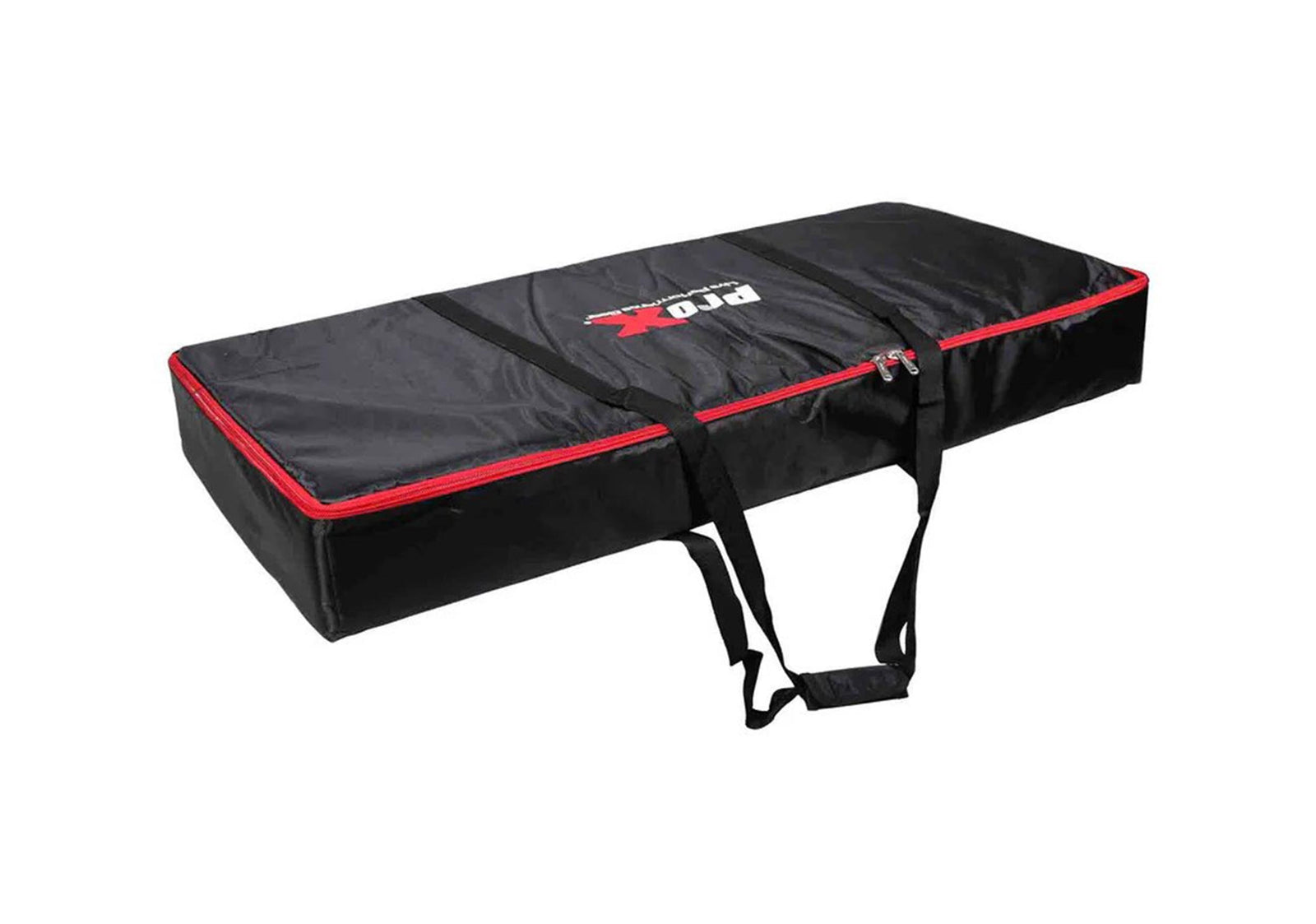 ProX XF-VISTA WH MK2 DJ Booth Facade Table Station Frame with Scrim kit and Padded Travel Bag - White/ Black by ProX Cases